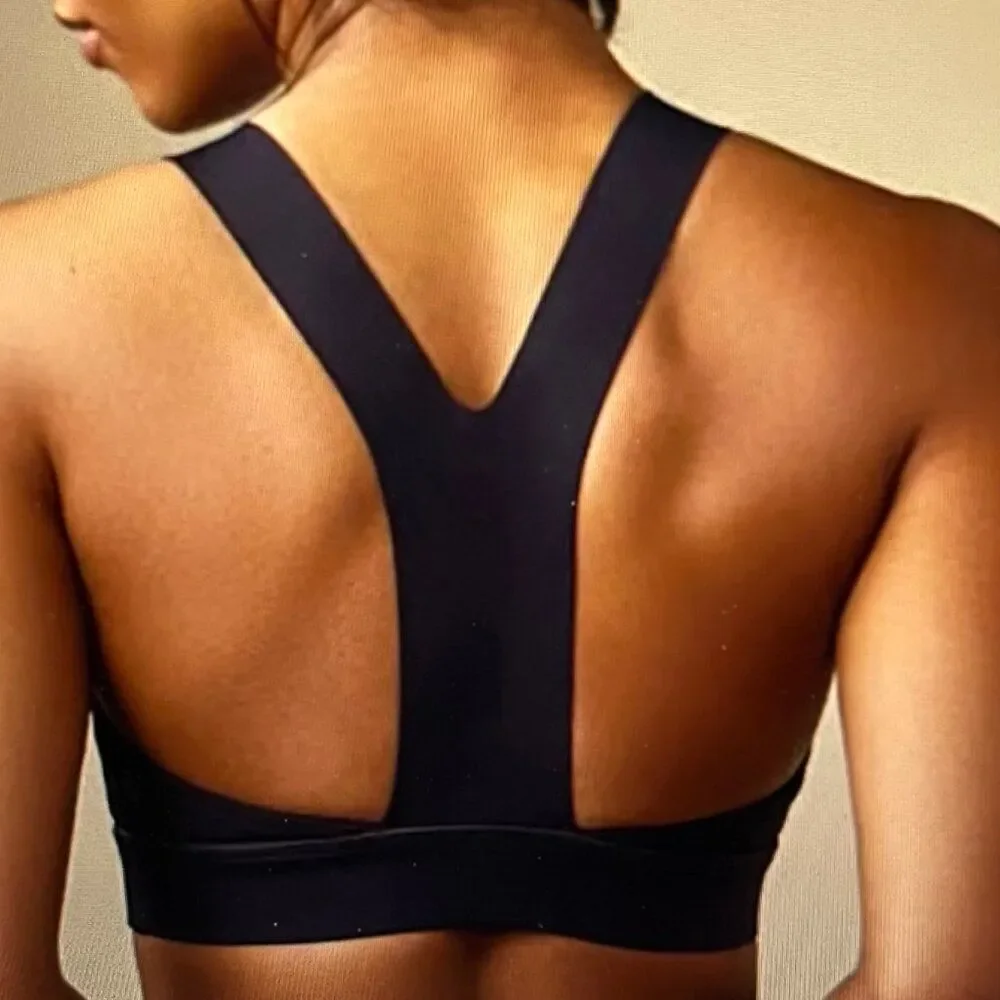 Lululemon Athletica Women's Fast and Free Y-Back Sports Bra in Black, Size 10